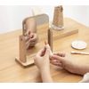 Donally Tabletop Mirror, Mirror, Stand, Wooden Frame, For Makeup and Makeup, Interior (Small, Natural)