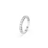 Swarovski Matrix Vittore ring, Round cut, White, Silver-tone finish