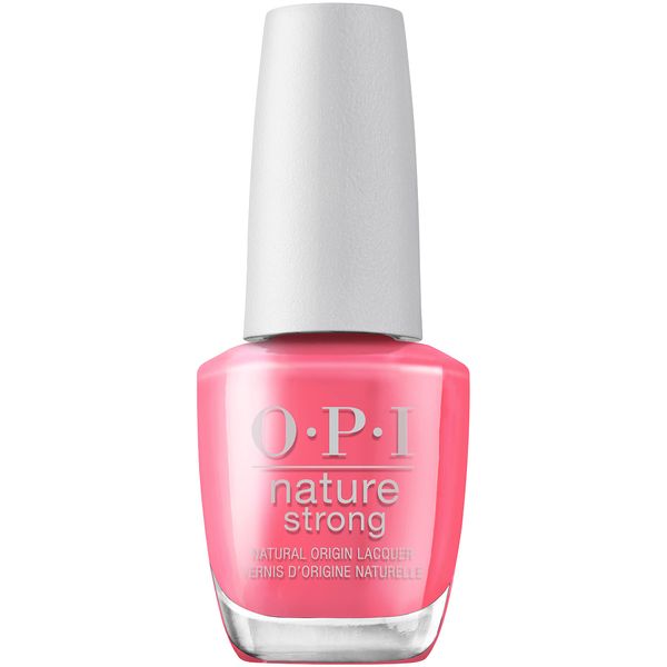 OPI Nature Strong Nail Polish | Quick Dry Vegan Nail Varnish with Long-Lasting Results | Made with Natural Ingredients | Pink Shades | Big Bloom Energy | 15 ml