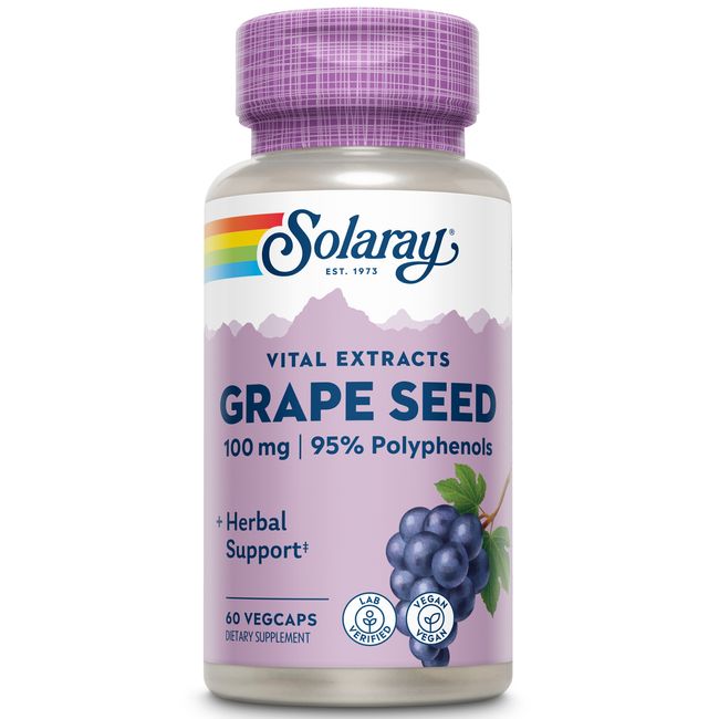 Solaray Grape Seed Extract 100 mg Plus Bioflavonoid Complex | 60 VegCaps
