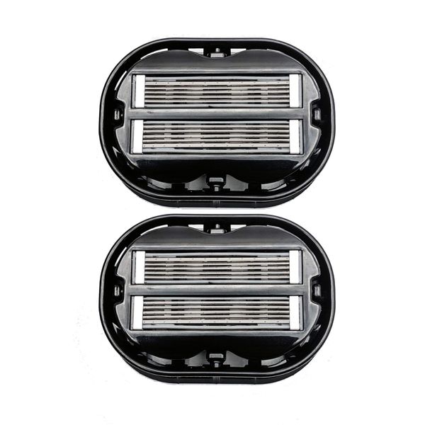 2X Classic Omnishaver - Black - The Fastest Way to Shave Head, Legs, Arms, Body | an Alternative to Disposable Shaving Razors Self Cleans & Strops During Use with Durable Blade | Bald Shaver for Men