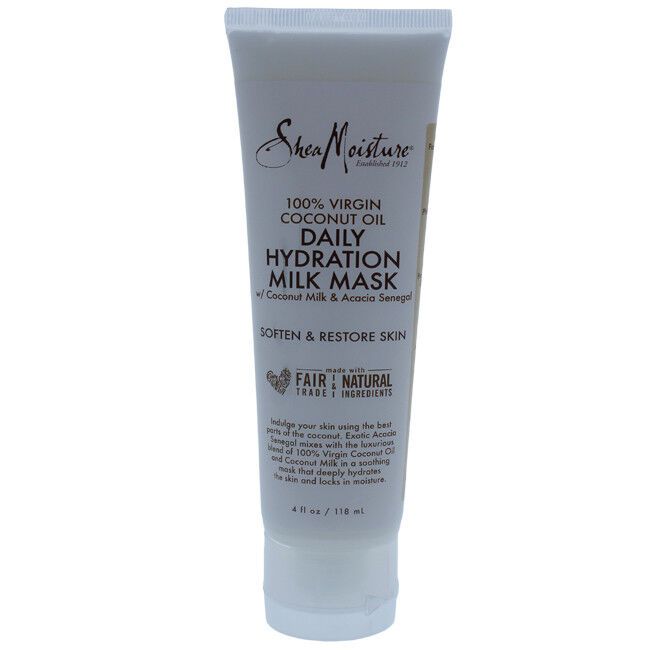 100% Virgin Coconut Oil Daily Hydration Milk Mask by Shea Moisture - 4 oz Mask