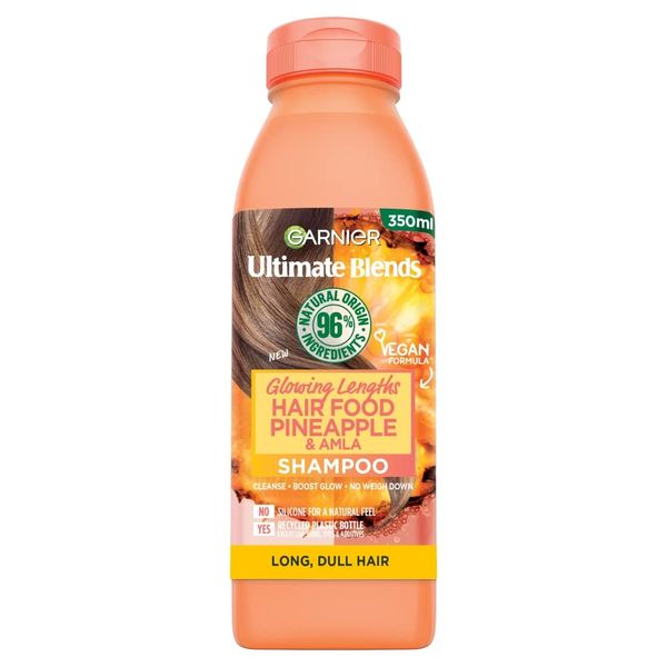 Garnier Ultimate Blends Glowing Lengths Pineapple & Amla Hair Food Shampoo for Long Dull Hair 350ml