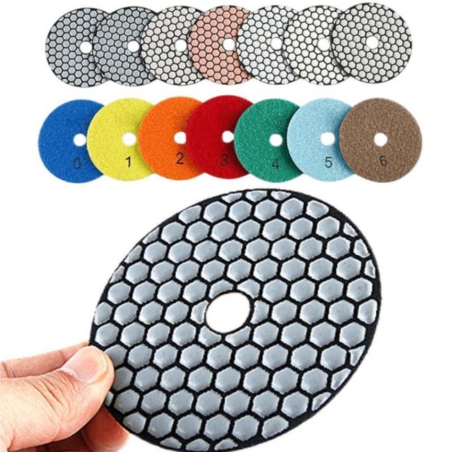 4 Inch 100mm Good Quality Marble Granite Polishing Tools Diamond Dry  Polishing Pad for Stone Quartz Concrete - China Diamond Grinding Tool,  Stone Polishing Tools