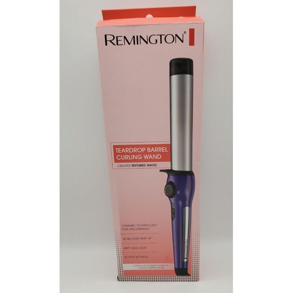 Remington Teardrop Barrel Clipless Curling Wand for Textured Waves