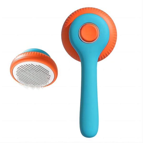 Robot Plaza Pet Brush, Cat Brush, For Dogs, Easy Shedding Removal, Massage, Washable, Suitable for Dogs and Cats