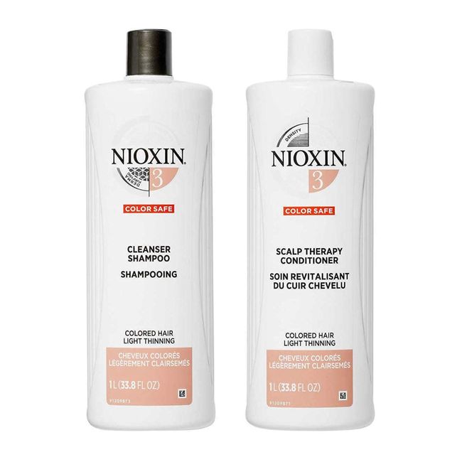 Nioxin System 3 Cleanser Shampoo & Scalp Therapy conditioner 33.8oz Duo SET