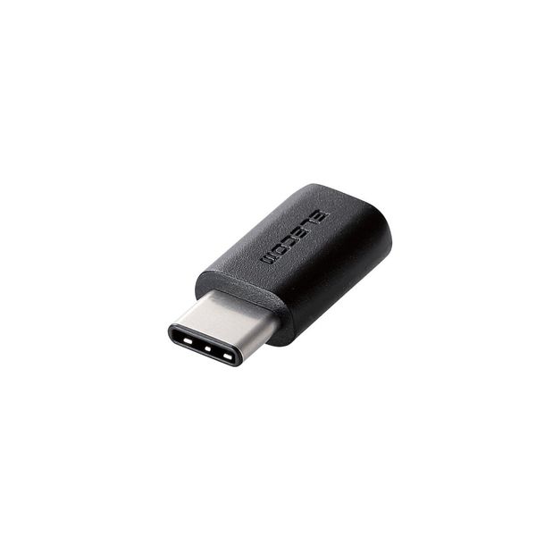 エレコム USB2.0 Type-C 変換アダプタ typeC-microB メス ブラック TB-MBFCMADBK