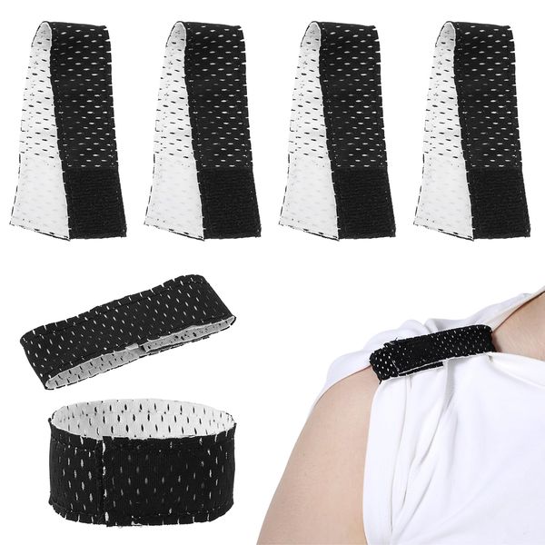 Tyqour 6Pcs Softball Sleeve Holders for Women Men Breathable Jersey Bands Soccer Sleeve Ties Sleeve Straps for Shirts Baseball Soccer Softball Ball Sports