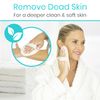 Vive Loofah Body Scrubber Set (3) - Back Scrubber for Use in Shower - Sponge Brush Pack for Exfoliating and Wash Back, Scalp, Face - Soft Luffa with Handle and Soap Holder - Men, Women, Elderly