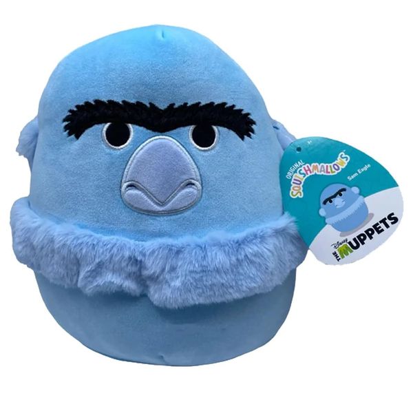 Squishmallows The Sam The Eagle 8 inch Plush Stuffed Toy, Blue