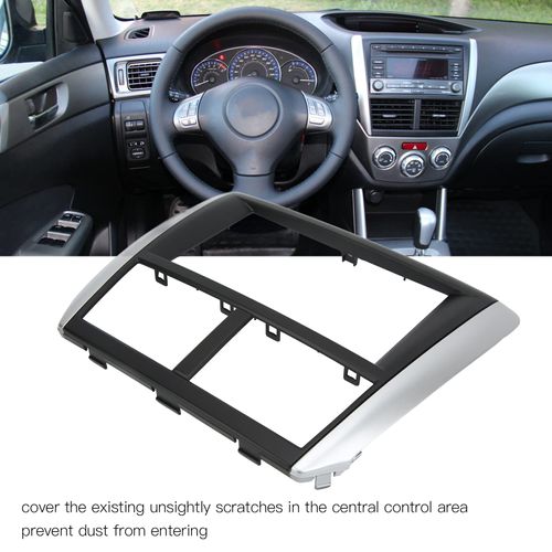 Car Dash audio Fascia, Fydun 2DIN DVD Panel Frame Navigation Trim Dashboard audio Frame Replacement for Subaru Forester Impreza
