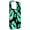 Two Kisses Collided Lip Affectionate Aqua Lips Pattern Case for iPhone 15 Pro Max