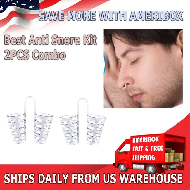 2PCS Hot Anti Snore Nose Clip Stop Snoring Stopper Device Sleep Aids Cones Vent