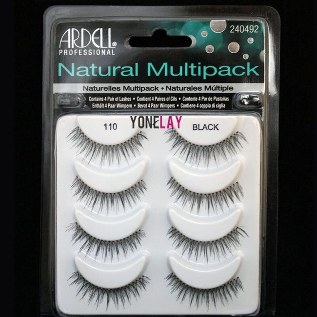 4 Pairs ARDELL 110 Natural Multipack False Eyelashes Fake Eye Lashes