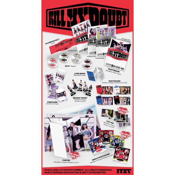 ITZY - Kill My Doubt [Standard] Album+Pre-Order Benefit (D ver.)