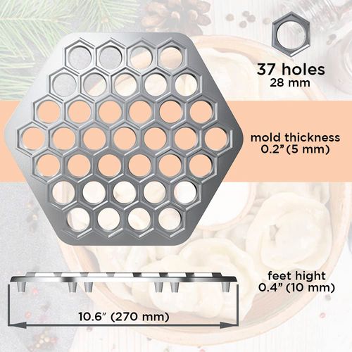 Russian Ravioli Maker Dumplings Mold - Pelmeni Maker - Pelmeni Metal Mold - Pelmeni Meat Dumplings - Dumplings Maker - Siberian Pelmeni Meat - Dumpling Maker Machine - Ravioli Cutter