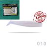 Hunthouse Minnow Tail (White, 4pcs, 100mm) - Bass, Cod, Pike Lure