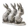 Reflections Silver 3 Wise Hares Figurine By Leonardo