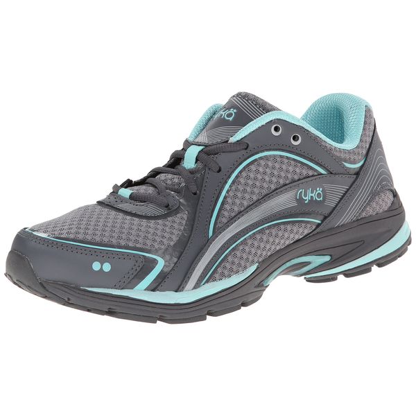 Ryka Women's Sky Walking Shoe, Frost Grey/Aqua Sky/Iron Grey, 8 US