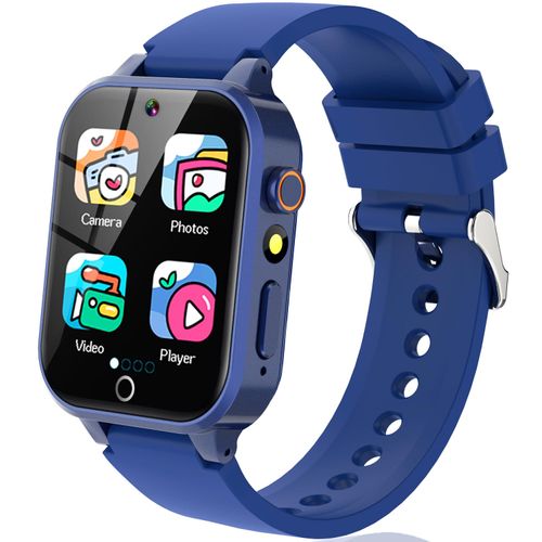 Vakzovy Kids Smart Watch for Kids with 26 Puzzle Games HD Camera MP3 Player Audiobook Video Pedometer Habit Tracking Learn Card Flashlight Kids Smart Watch Boys Gift for 5-12 Year Old Boys Toys
