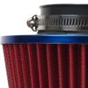 3" 76mm Inlet Cold Air Intake Cone Replacement Quality Dry Air Filter Red