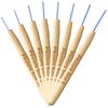Bamboo Piksters Interdental Brushes | Sizes 00-6 | 8 Pack (8 Pack, Size 4 (Red))