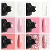 Phoenixy Poly Nail Gel Kit, 6 Colour Poly Nail Gel Set 15ML Clear Nude Pink Builder Nail Gel Set Nail Extension Gel Basic Gifts Set for Women