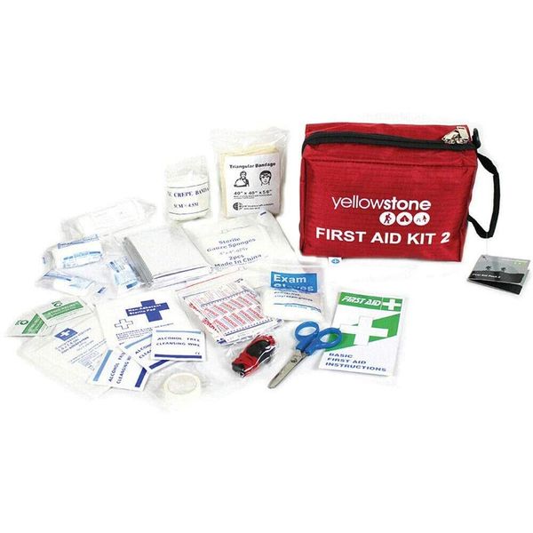 New First AID KIT 2 Bag Safety Bag Medical Emergency PLASTERS Bandages Travel