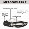 Spyderco BY04PBK2 Holster, Meadowlark 2-Schwarz, 6.5"