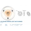 Sea-Dog 401835-3 Plastic LED Round Mirror Light with Dimmer