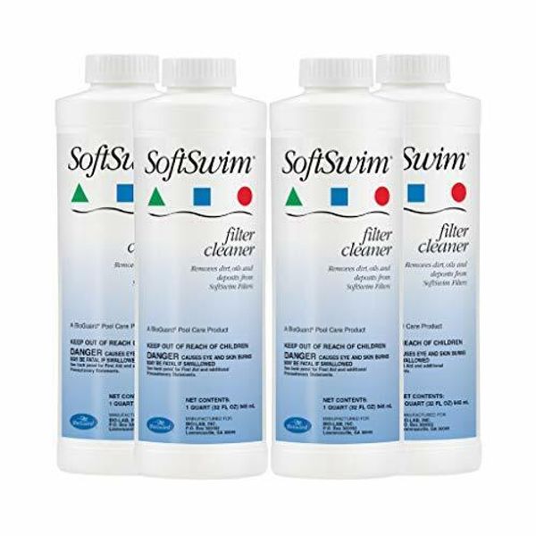 BioGuard SoftSwim Filter Cleaner 32 oz - 4 Pack