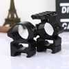 dophee 1" 25.4mm Ring Scope Mount + Same Base Extend Picatinny 20mm Rail 2 in 1