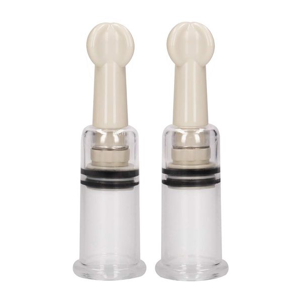 Shots Pumped Nipple Suction Set Rose Sml PMP021TRA