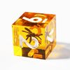 Mini Planet Resin RPG MTG Table Games DND Sharp Edge Polyhedral Dungeons and Dragons 7Pcs Handmade Dice Set
