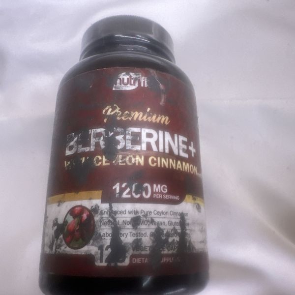 NutriFlair Premium Berberine + Ceylon Cinnamon, 1200mg, 120 Capsules, Exp. 03/27