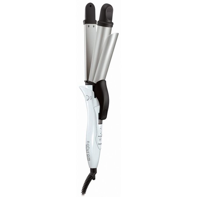 Tescom NPW632-W Hair Iron, Straight & 1.3 inches (32 mm), 2-Way Type, naturam, White