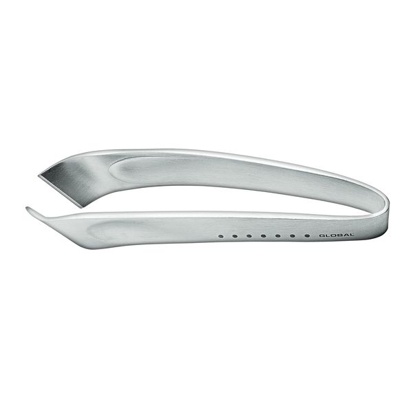 Global Classic Stainless Steel Curved Fish Bone Tweezers