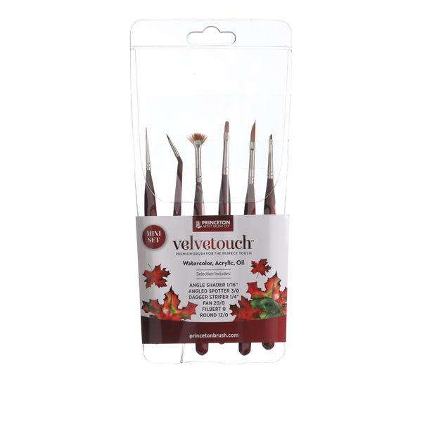 Princeton Velvetouch Paintbrush, Scarlet