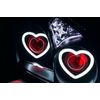 Heart Shaped Multicolor SRGB LED Angel Eye Halos Headlight  APP Bluetooth DRL
