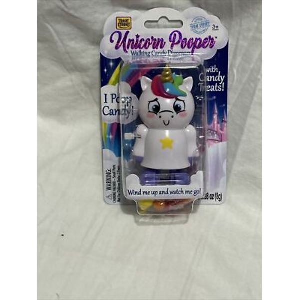 Unicorn Pooper Walking Candy Dispenser Collectible Wind Up Toy Walker NICE