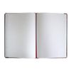 Boorum & Pease® Account Record Book, 8 5/8" x 14 1/8", Record Ruled, 300 Pages, Black/Red