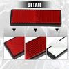 uxcell 2pcs Front Lower Fork Reflector Sticker Rear Saddlebag Reflective Cover Universal Red