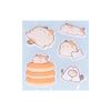 Sunstar Stationery S8551693 Zundo Cat Sticker, 3D Miket