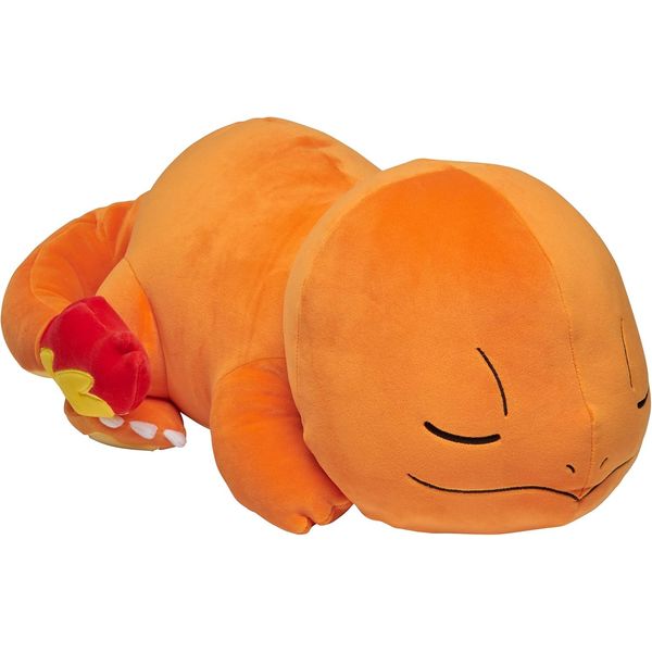 Pokemon 18in Sleeping Plush Charmander, Orange