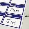 200 Pack - Hello My Name Is Stickers, 75 x 50 mm - Blue