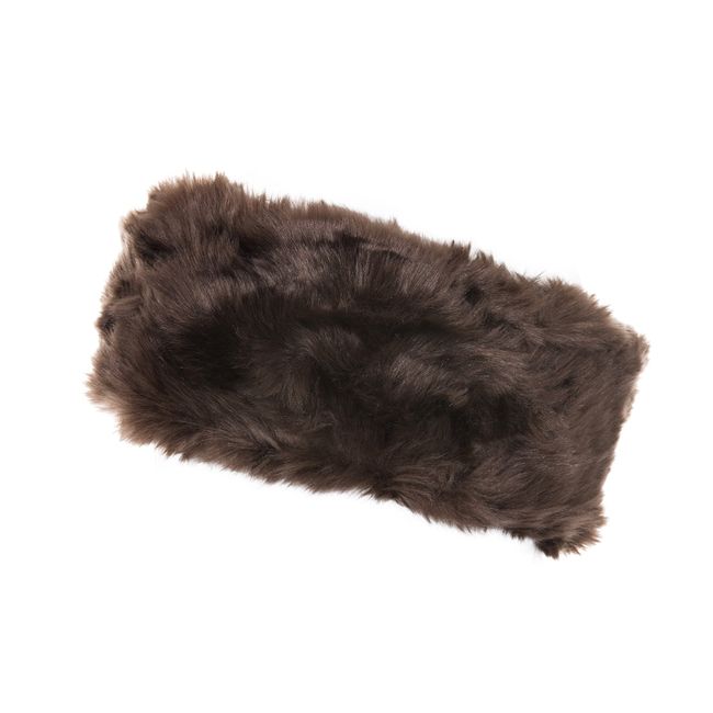 Womens Fur Headbands Ladies Faux Earwarmers Muff Winter Ski Luxury Double Fur by Love Love (Brown)