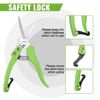 WORKPRO 2PCS Garden Pruning Shear 8.5" Straight Blade Scissor & 8" Bypass Pruner