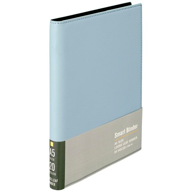 Maruman F291-41 Binder Smart Binder, A5, 20 Holes, Blue Gray