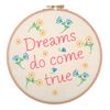 Anchor Embroidery Hoop Kit: Dreams do Come True, Multi, 20 x 20cm